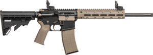 Tippmann Arms A101224 M4 LTE MSR 22 LR 25+1 16" Black Parkerized Threaded Barrel, Flat Dark Earth Aluminum Receiver w/Picatinny Rail, M-LOK Handguard, Black Adj CAR15 Polymer Stock, FDE Gen2 Grip, Rig