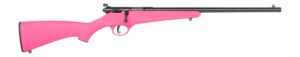 Savage Arms Rascal F-SR 22 LR 1rd 16.13" Matte Black Single Shot Threaded Barrel, Pink Synthetic Stock, Right Hand
