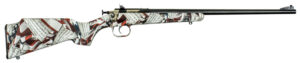 Crickett KSA2168 Youth 22 LR 1rd 16.12" Blued Barrel & Receiver, Fixed Front/Adjustable Rear Peep Sight, American Flag/Amendment Synthetic Stock w/11.5" LOP, Rebounding Firing Pin Safety
