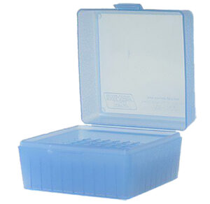 MTM Case-Gard RM10024 100rd Rifle Ammo Box - Blue