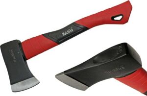 SZCO Rite Edge 14" Fiberglass Camp Axe with Red Handle