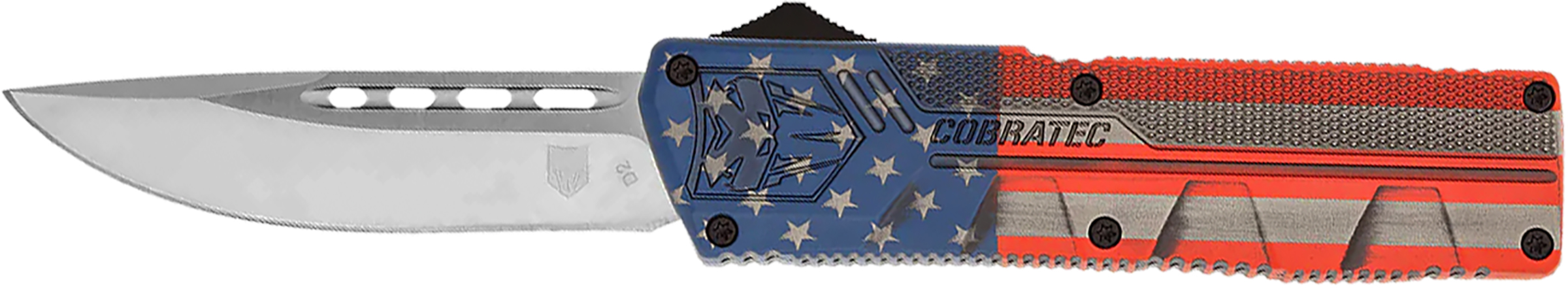 Cobratec Lightweight OTF Knife - American Flag Design