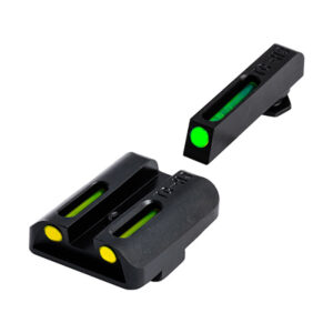 TRUGLO TFO Tritium Fiber-Optic Glock Sights - Green/Yellow