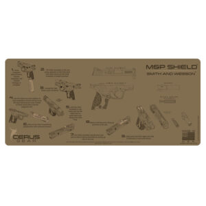 M&P SHIELD INSTRUCTIONAL PROMAT - COYOTE TAN