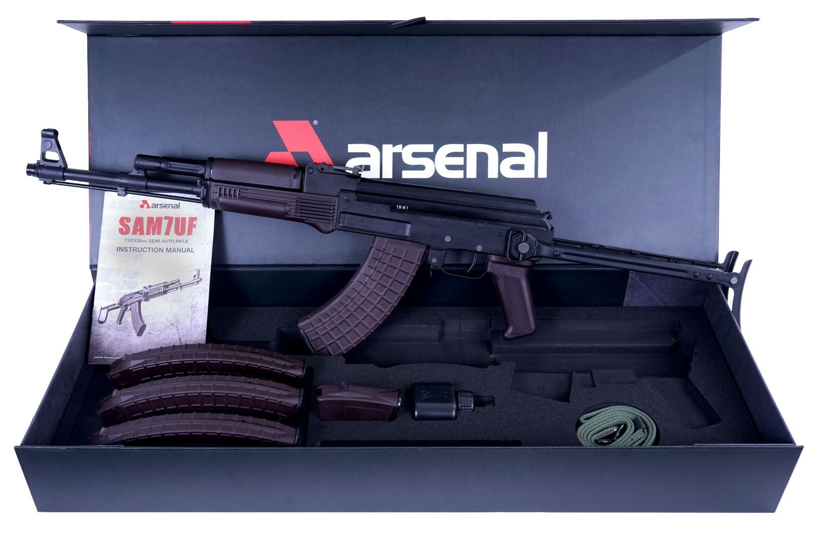 Arsenal SAM7UF-85PM 7.62x39mm Plum Folding Stock Rifle