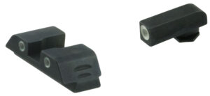 AmeriGlo GL5113 Classic Tritium Sight Set for Glock  Green Tritium White Outline Front Sight-Green Tritium White Outline Rear Sight