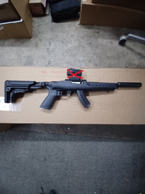 Ruger 10/22 SBR 8″ Threaded Barrel .22 Rifle w/ Sparrow 22 Suppressor