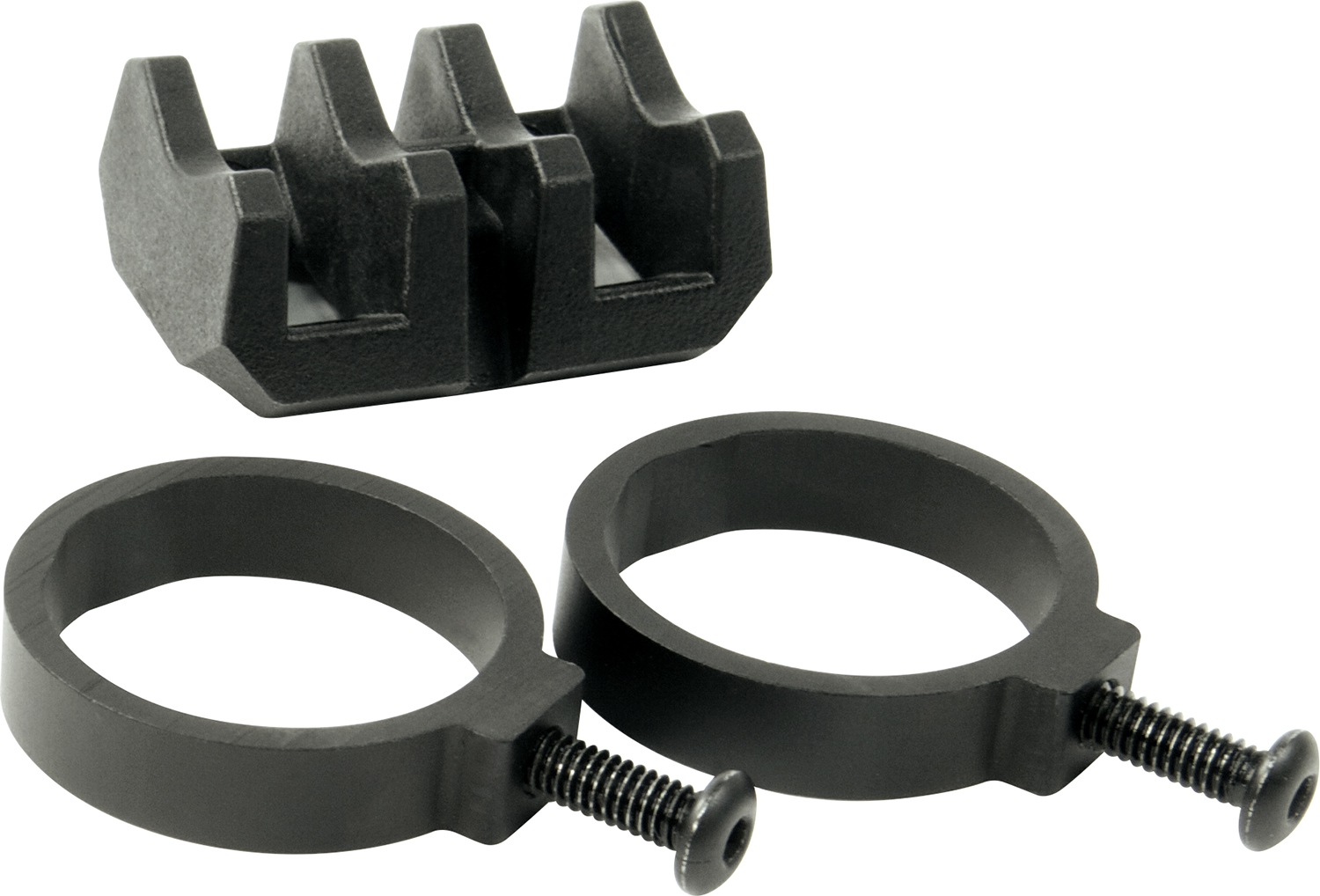 Magpul Light Mount V-Block and Rings - Black Anodized