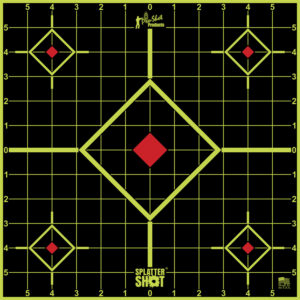 Pro-Shot 12SIGREEN5PK SplatterShot Sight-In Self-Adhesive Paper Black/Green 12" 5-Diamond 5 Pack