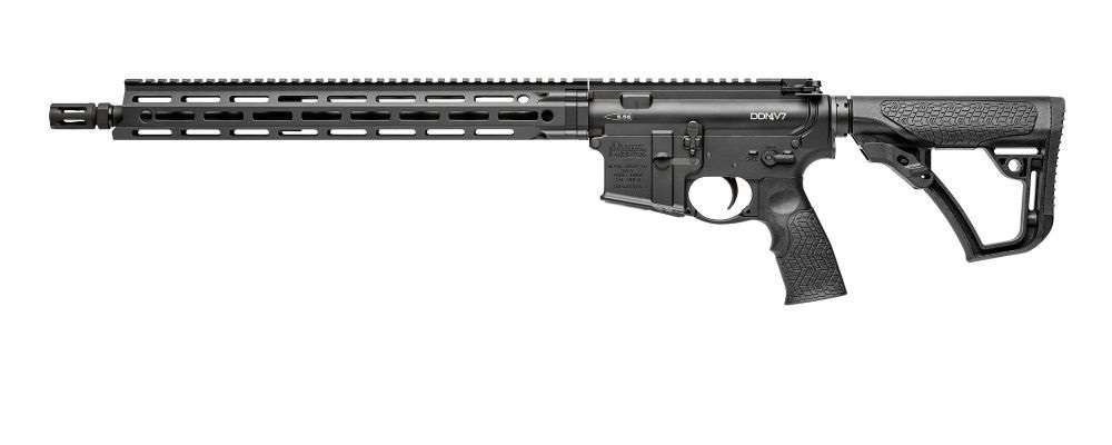 Daniel Defense DDM4V7 5.56 Rifle 16" Mod Rail, Black