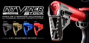 Strike Industries Pit Viper Red Aluminum Stock