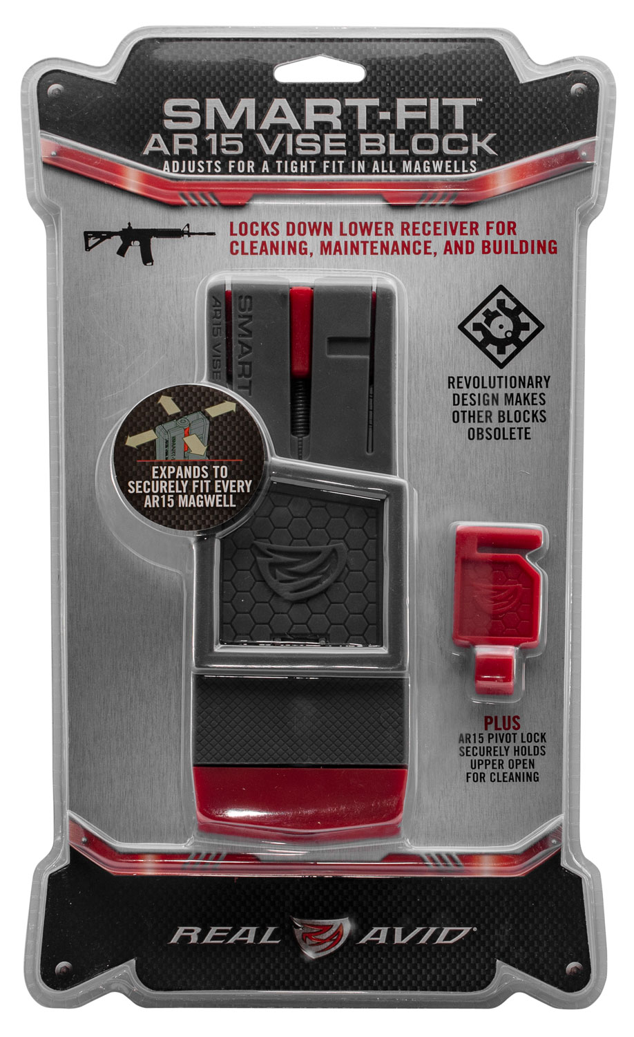 Real Avid Smart-Fit AR15 Vise Block - Adjustable Gunsmith Tool