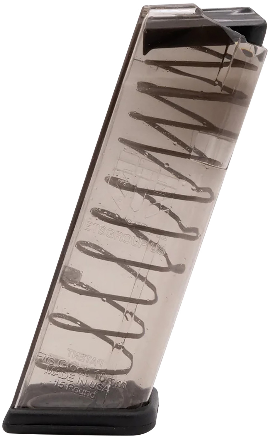 ETS Group GLK20 15rd 10mm Glock Magazine - Clear