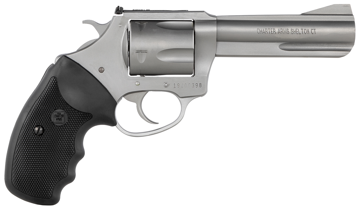 Charter Arms Pitbull 9mm Revolver 4.2" Stainless Steel