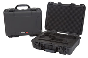 Nanuk 910 Classic 2 Up Pistol Case - Graphite Polymer