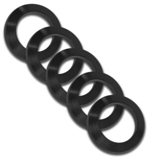GrovTec .308 Crush Washer 5-Pack, Black Nitride Steel