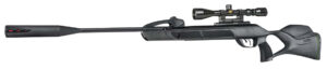 Gamo 611003865554 Swarm Magnum 10X Gen 3 Gas Piston 22 10rd Shot Black Black Steel Barrel Black Receiver Black All Weather Lightweight Thumbhole Stock Scope 3-9x40mm