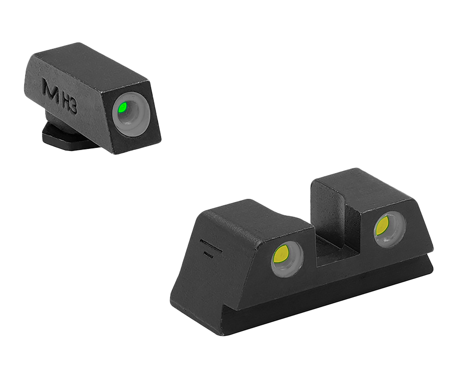 Meprolight Night Sight Set for Glock 42/43 - Green/Yellow