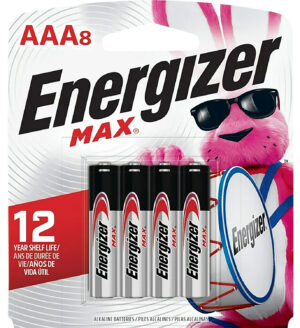 Energizer AAA Max Alkaline Batteries 8 Pack