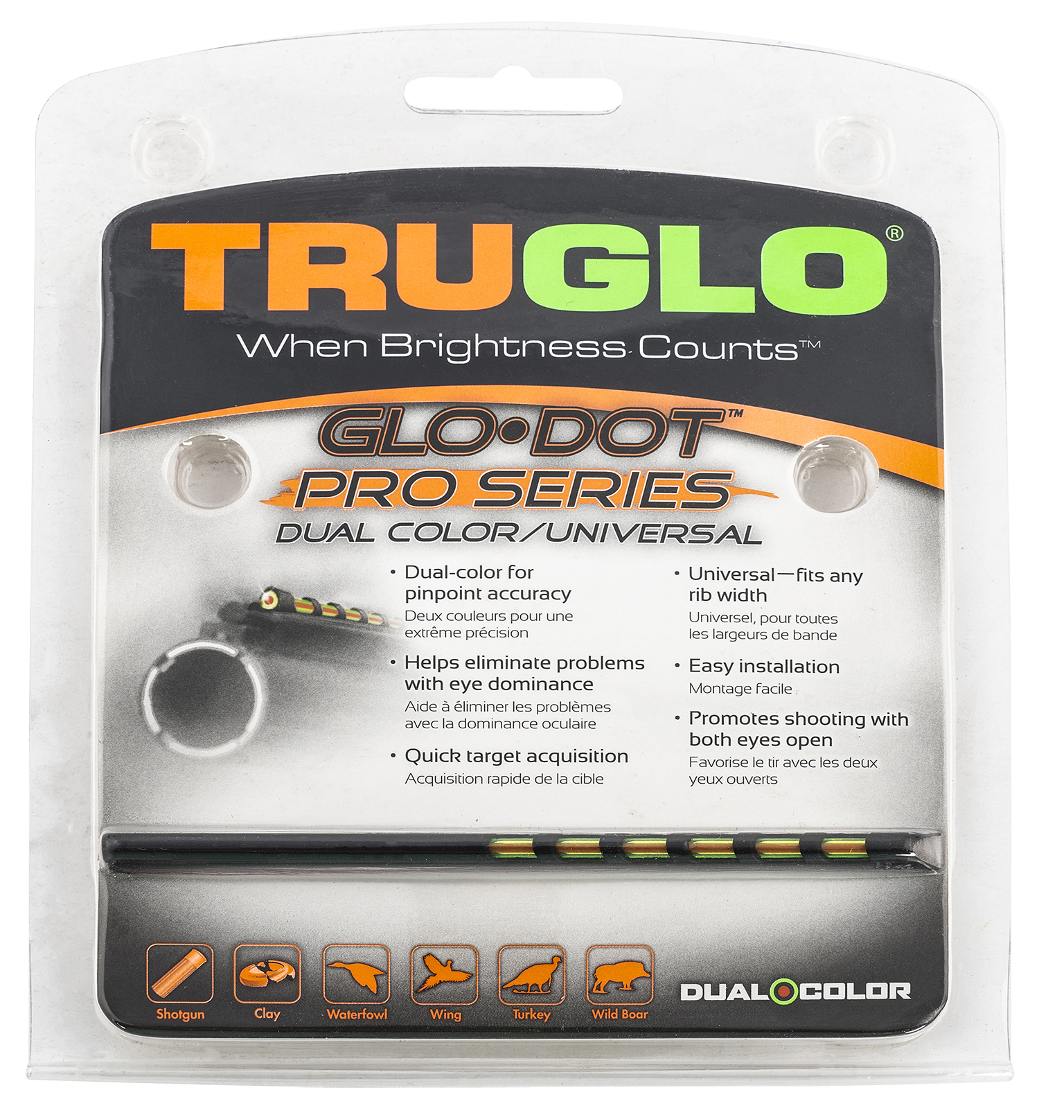 TRUGLO Fiber Optic Front Sight GLO-DOT Pro Series