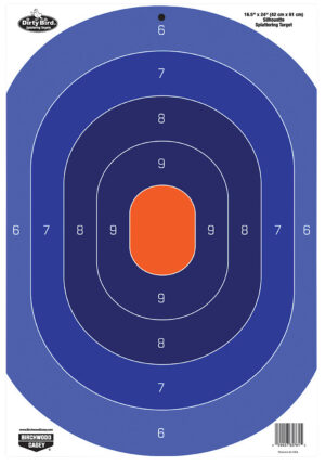Birchwood Casey 35763 Dirty Bird  Silhouette Tagboard Target 16.50" x 24" 3 Per Pkg