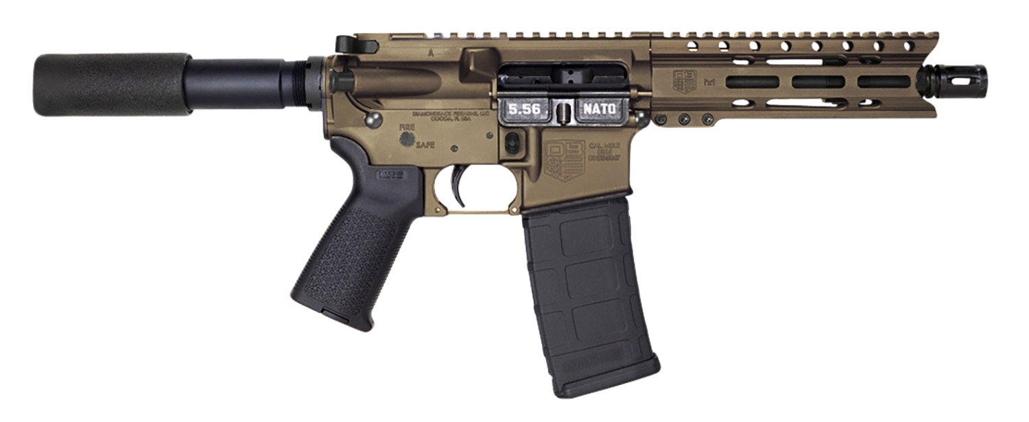 Diamondback DB15 5.56 NATO AR Pistol - Midnight Bronze