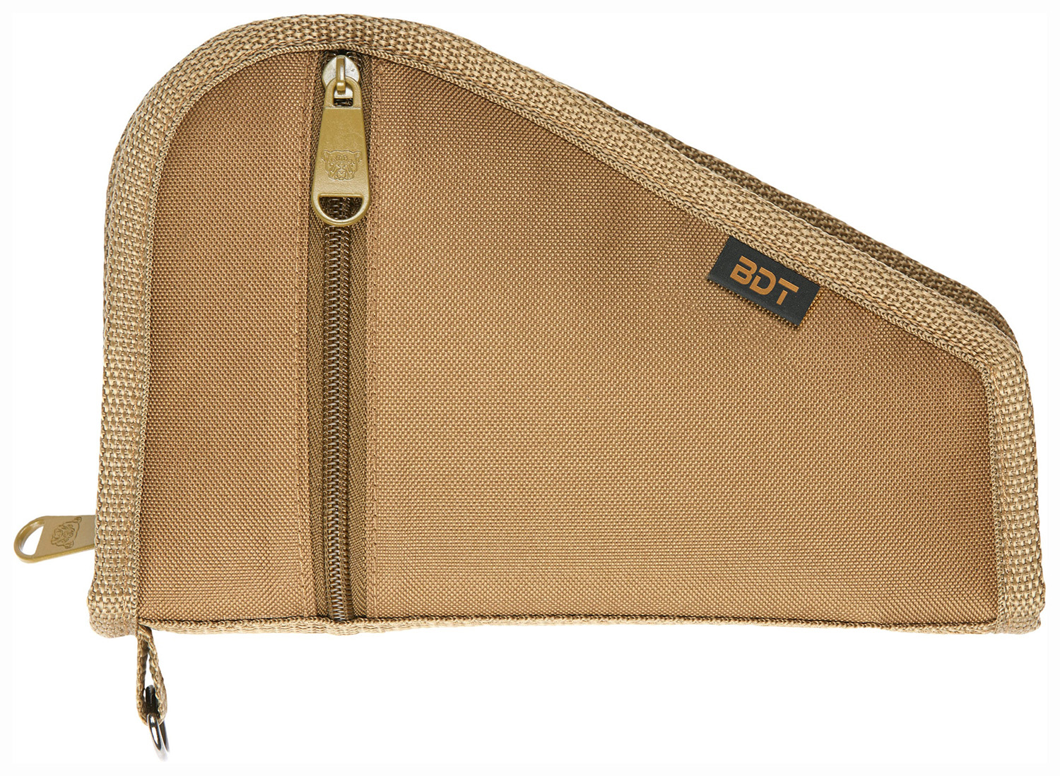 Bulldog Deluxe Pistol Case with Pocket & Sleeve, Tan
