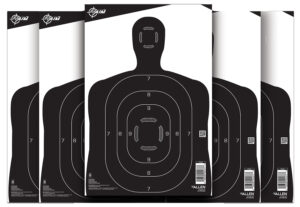 EZ-Aim 15447 Silhouette  Paper Hanging 12" x 18" Black/White 25 Per Pack