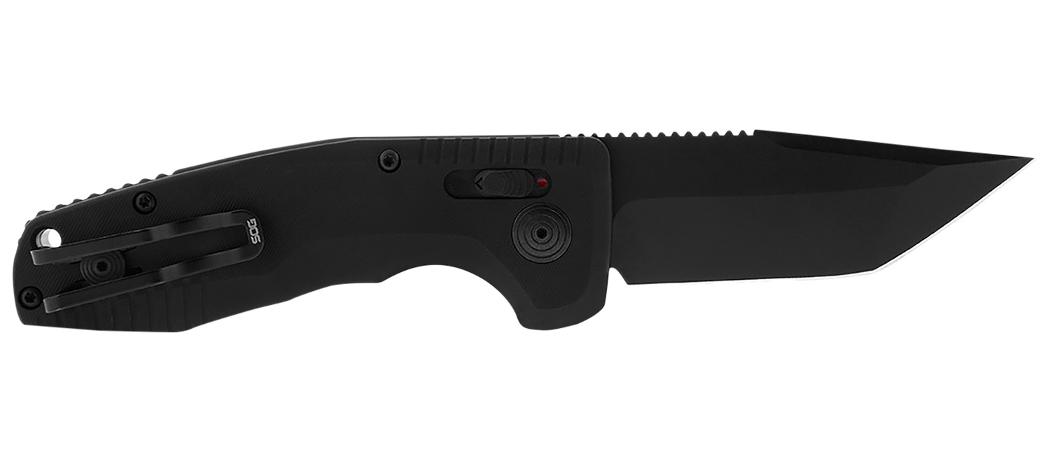 SOG-TAC Auto Compact Tanto Knife - 2.94" Cryo D2 Steel