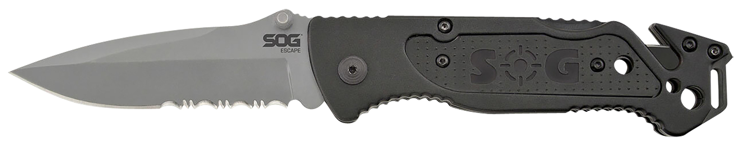 S.O.G Escape Folding Knife - 3.40" Serrated Blade