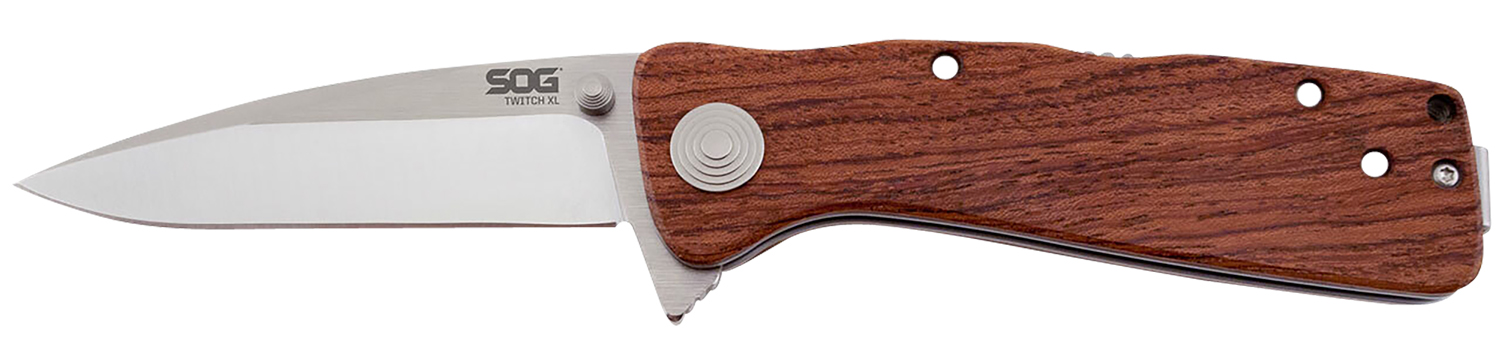 SOG Twitch II Wood Handle Pocket Knife