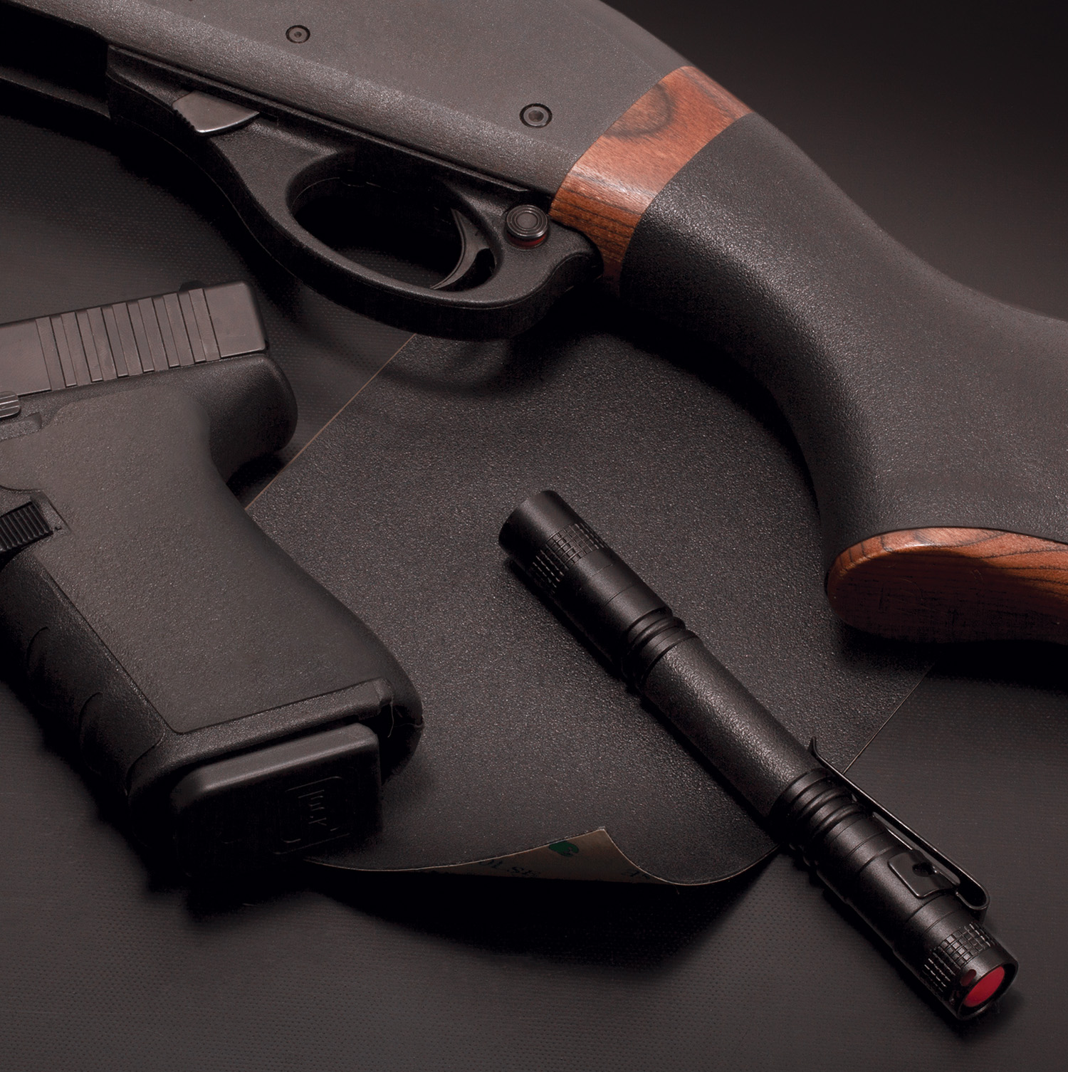 Hogue 17079 D.I.Y. Wrapter Adhesive Grip made of Heavy Grit with Black Finish & 5" x 6.75" Dimensions for Firearms