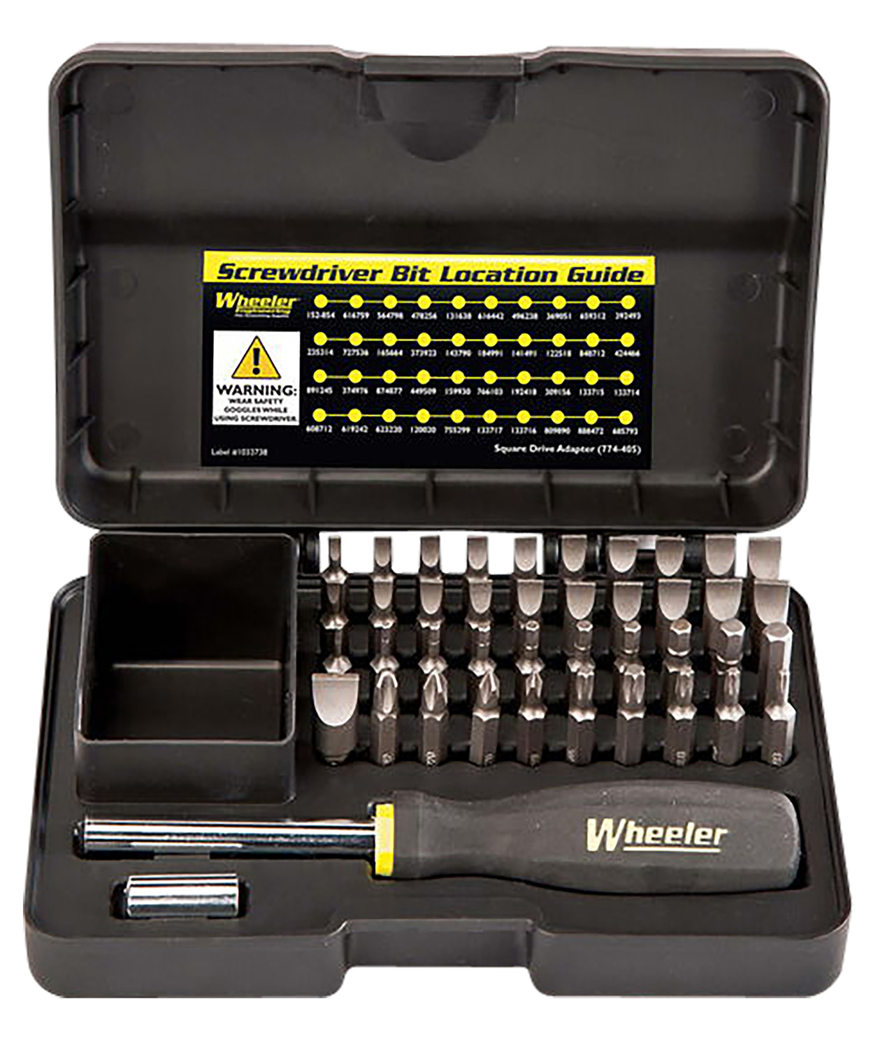 Wheeler 43-Piece Gunsmithing Screwdriver Set - Black