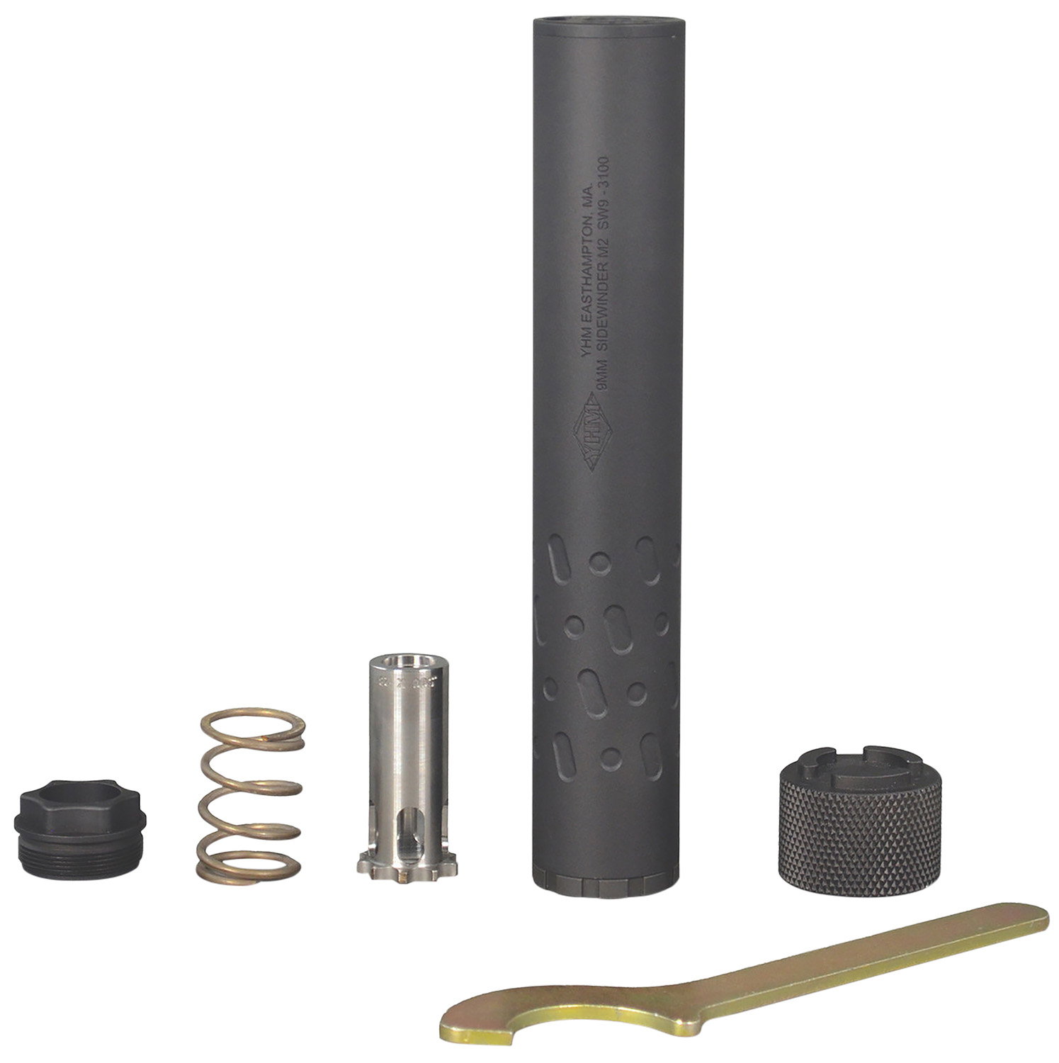 Yankee Hill Sidewinder M2 9mm Silencer 1/2x28