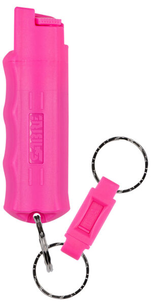 Sabre HCNBCF02 Pepper Spray Red USA Formula Spray 25Bursts Range 10ft Pink
