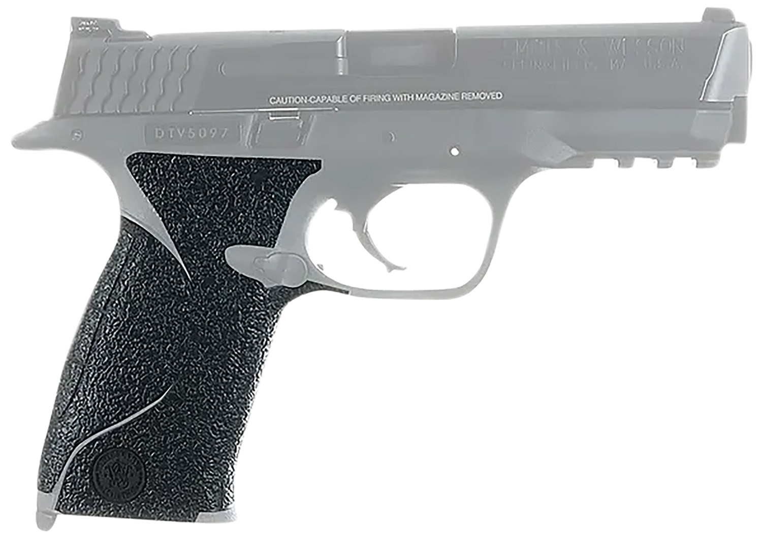 Talon Grips EV06R Adhesive Grip Textured Black Rubber, Fits S&W Full Size Model