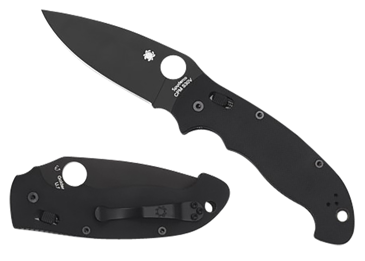 Spyderco Manix 2 XL Folding Knife with 3.85" DLC Blade