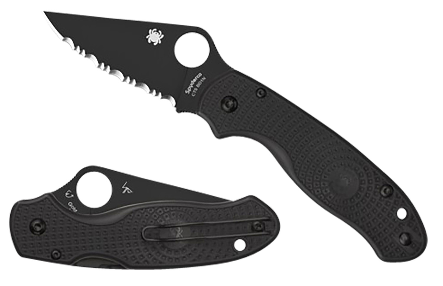 Spyderco Para 3 Lightweight Folding Knife Black DLC