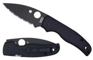 Spyderco Shaman C229GSBK 3.58" Serrated Folding Knife