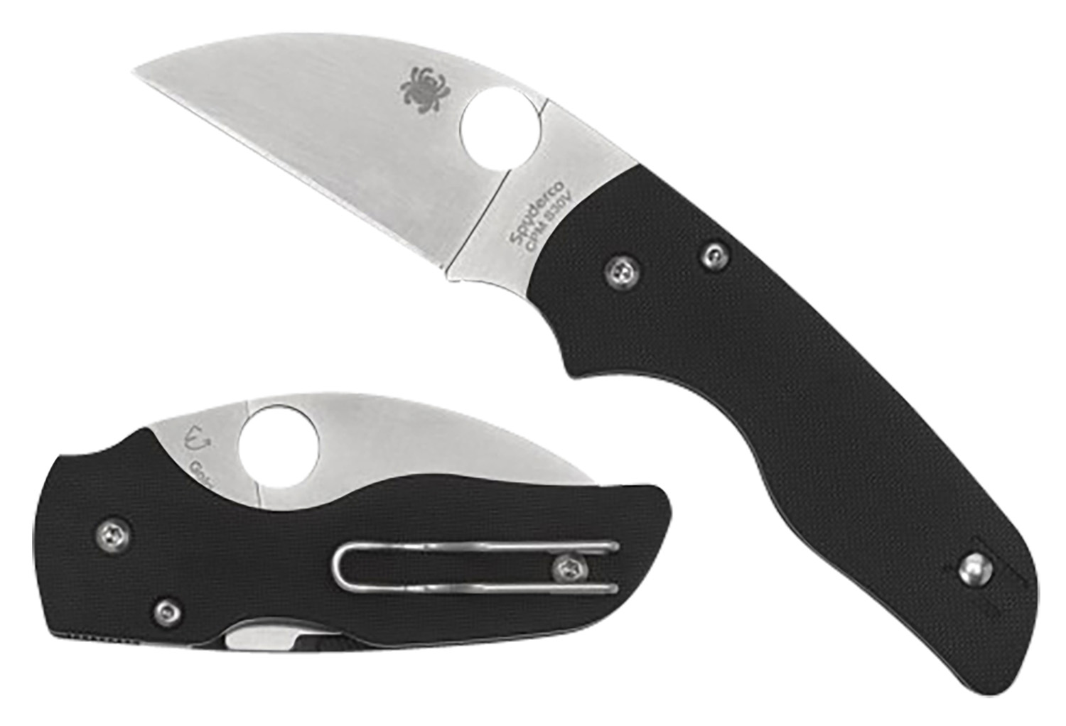 Spyderco Lil' Native Wharncliffe Folding Knife 2.44"