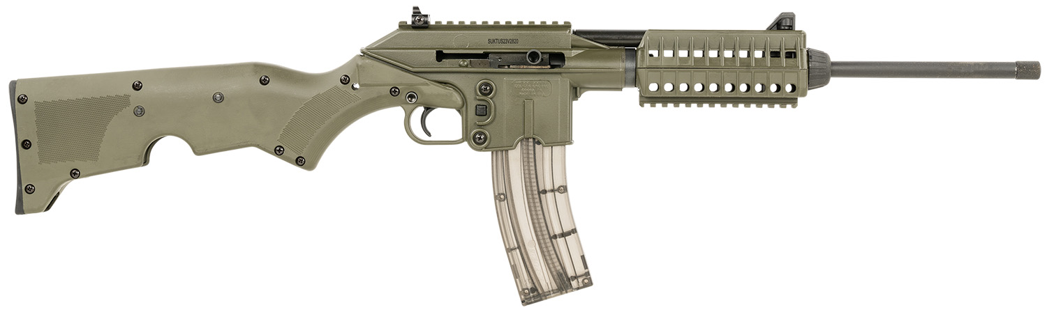 Kel-Tec SU22CAGRN Semi-Auto .22 LR Rifle 26+1 OD Green