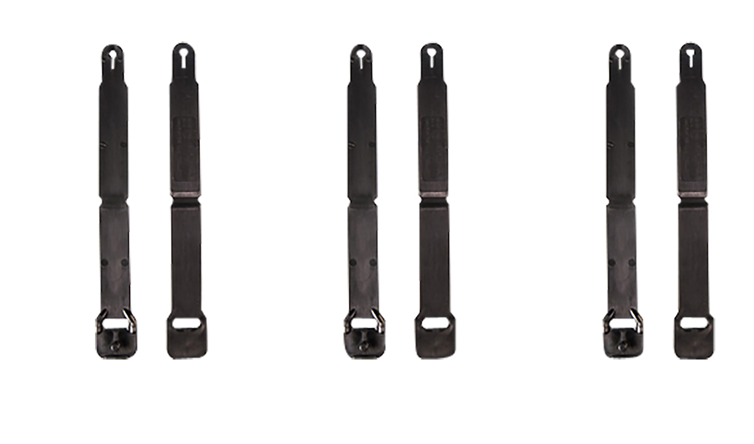 High Speed Gear 91SC12BK MOLLE Clips Short, Black Injection Molded Fits MOLLE (12 Pack)