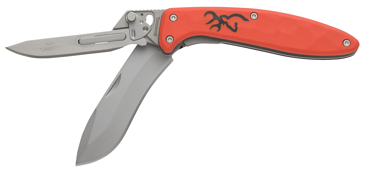 Browning Primal Scalpel 2 Folding Knife - Blaze Orange