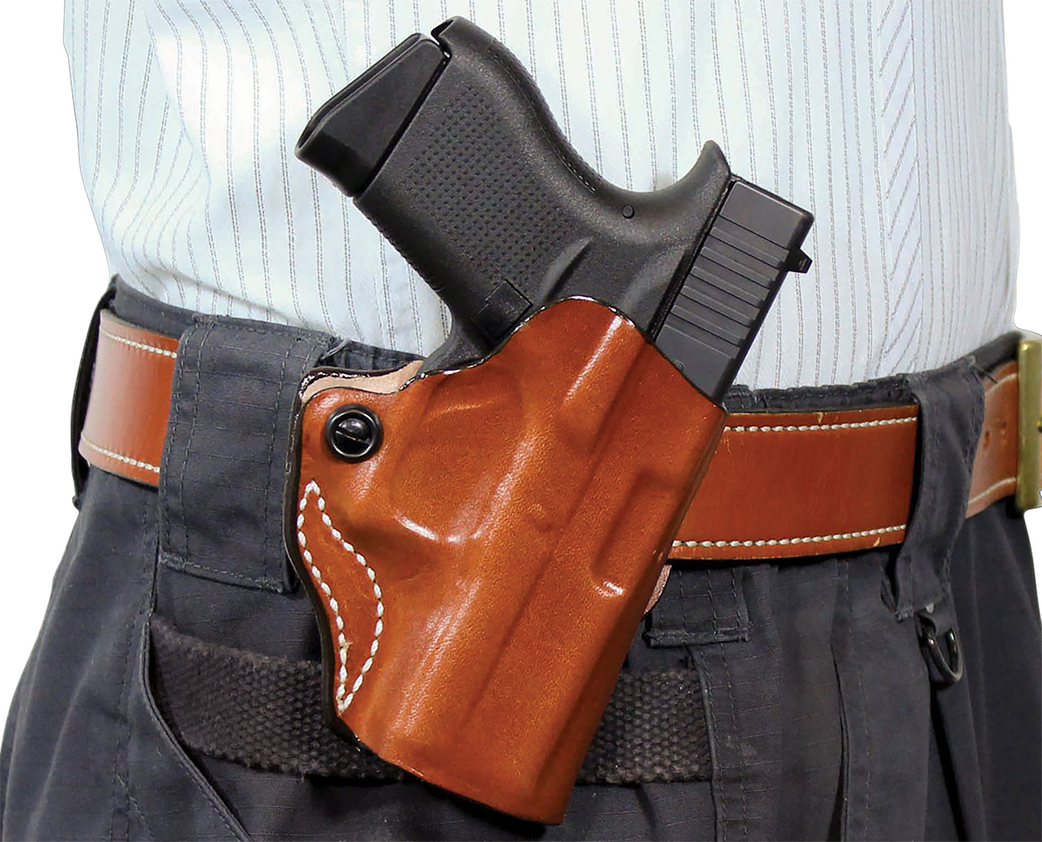 DeSantis Gunhide 019TA9YZ0 Mini Scabbard OWB Tan Sig Sauer P365 w/Red Dot Right Hand