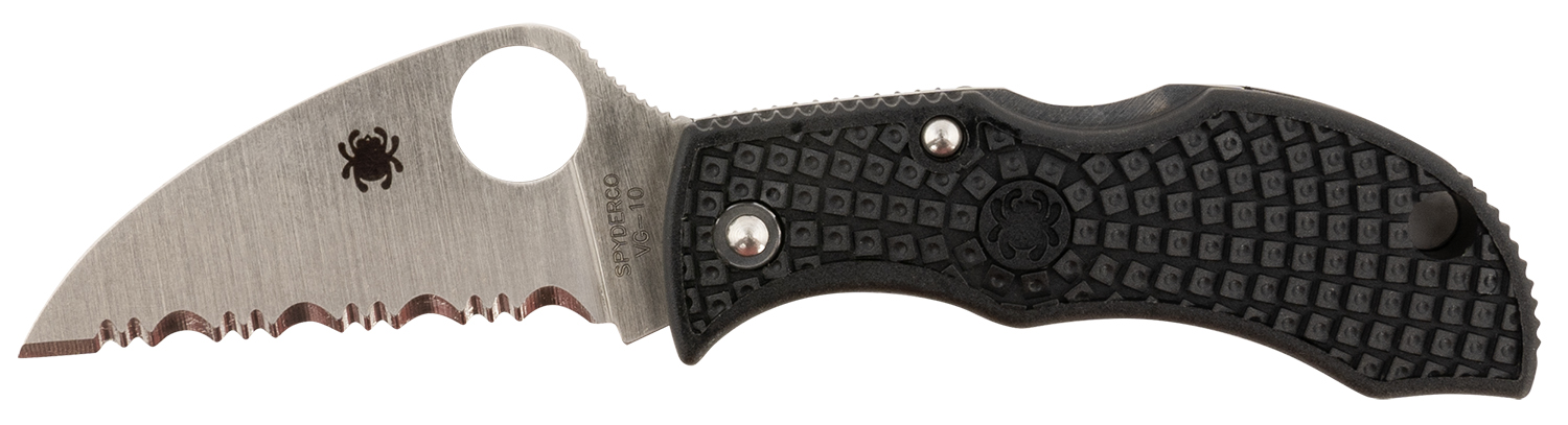 Spyderco Manbug Wharncliffe Serrated Folding Knife