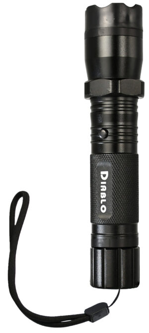 SKYLINE USA Diablo Black Aluminum Stun Gun with Flashlight