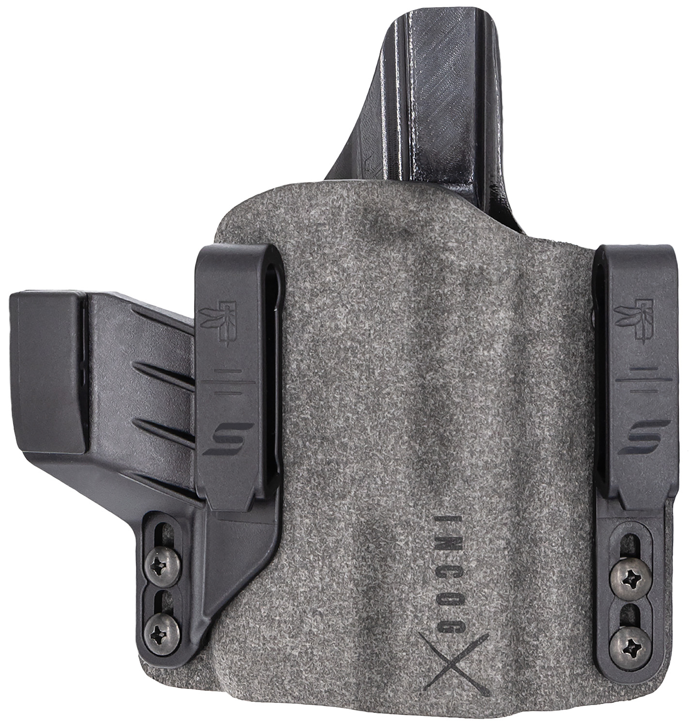 Safariland INCOG0835A0CX261 Incog X IWB Gray Cordura Fits Glock 17/19, Belt Clip Mount, Right Hand