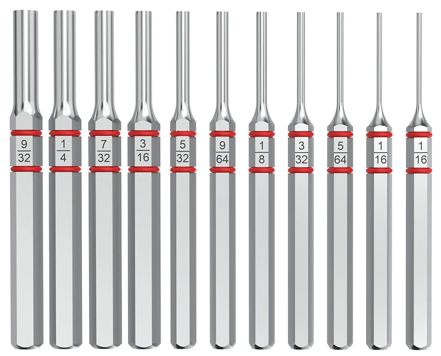 Real Avid Accu-Punch 11-Piece Pin Punch Set