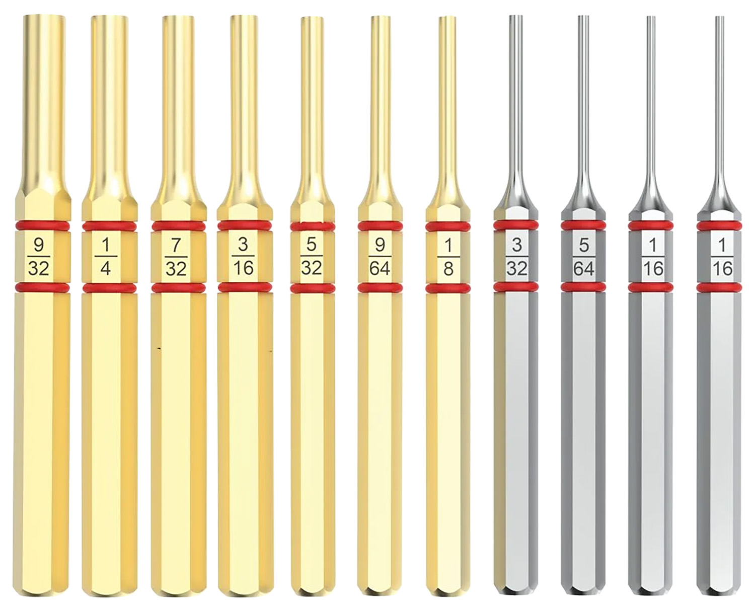 Real Avid Accu-Punch Pin Punch Set for Firearms - 11 Pieces