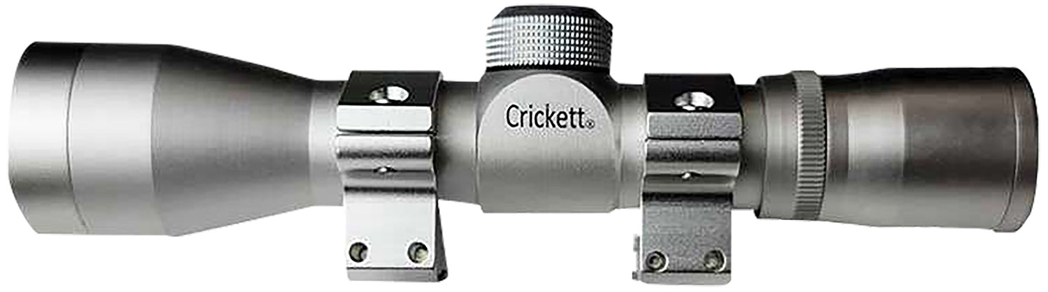 Crickett 4x32mm Silver Gun Scope with Rings